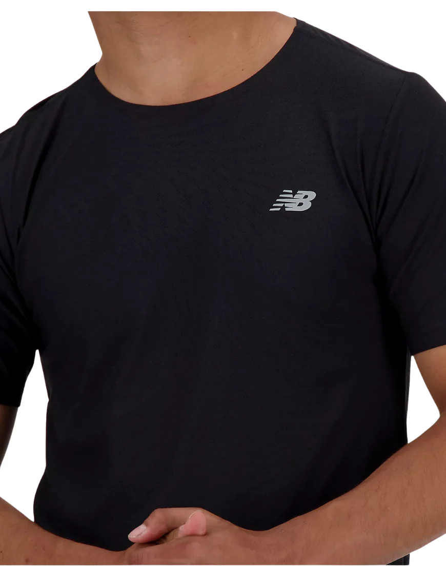 Men's Athletics Jacquard T-Shirt :Black - Image 3
