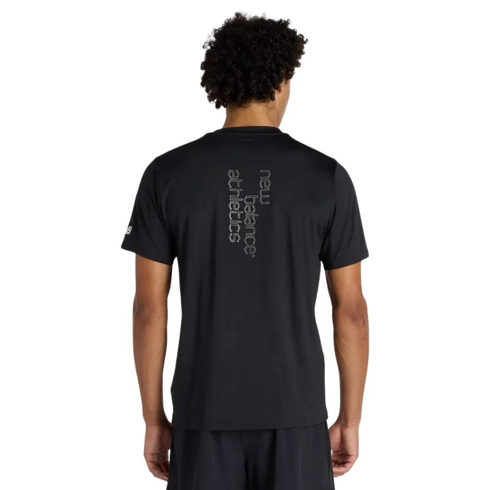 Men's Reflective City Poly Performance T-Shirt :Black - Image 3