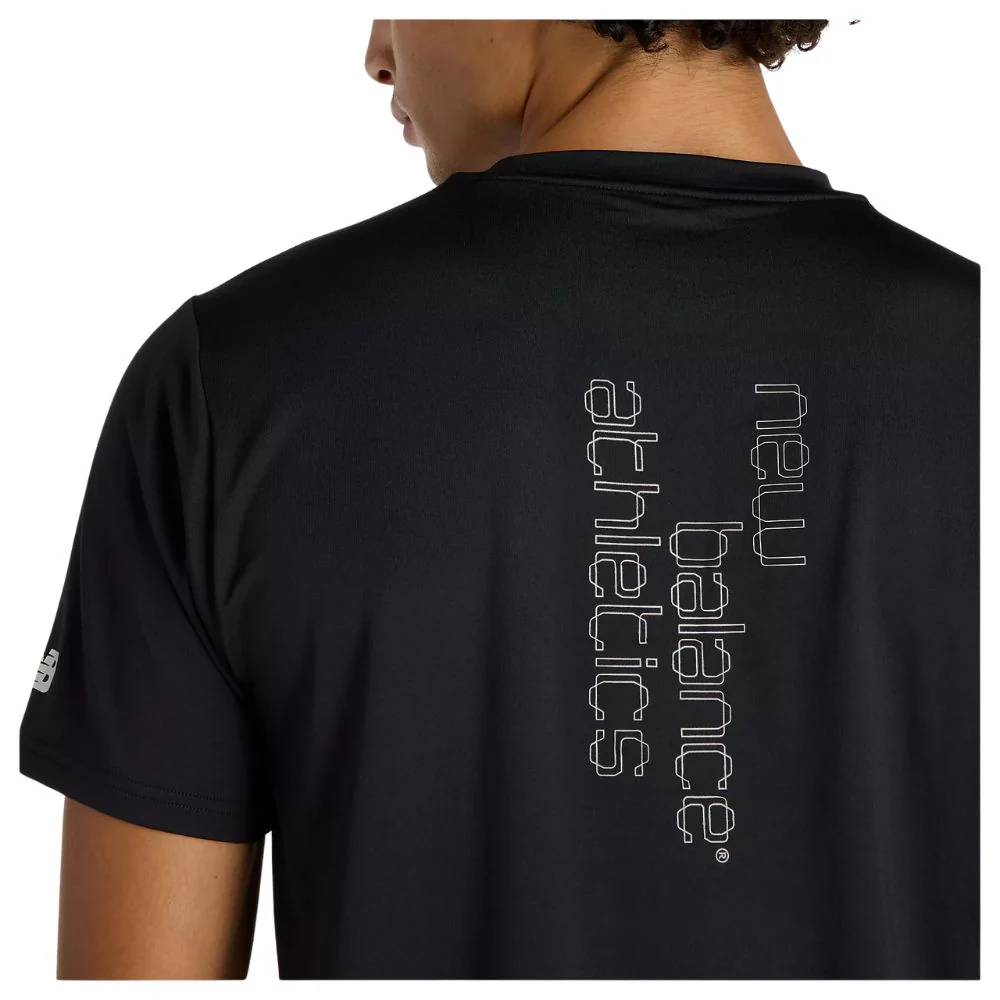 Men's Reflective City Poly Performance T-Shirt :Black - Image 4