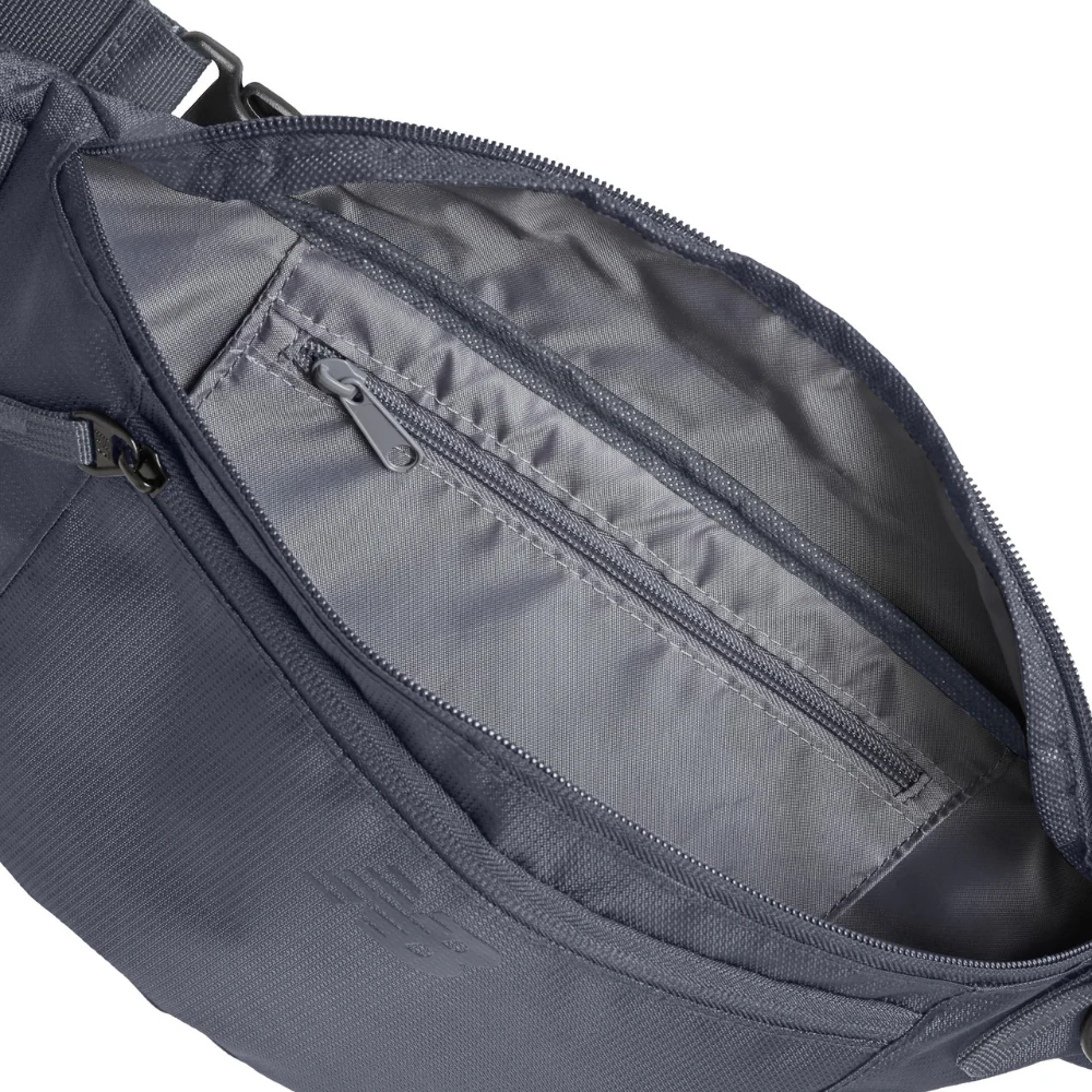 New Balance Opp Core Large Waist Bag :Grey - Image 4