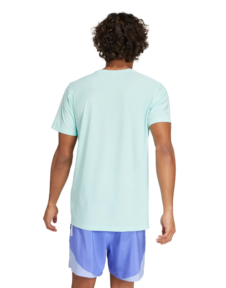 Men's Own the Run Tee :Flash Aqua - Image 2