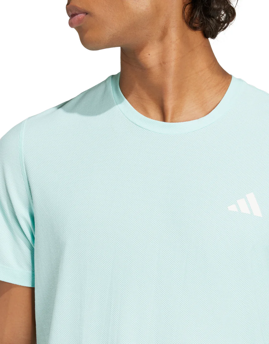 Men's Own the Run Tee :Flash Aqua - Image 4