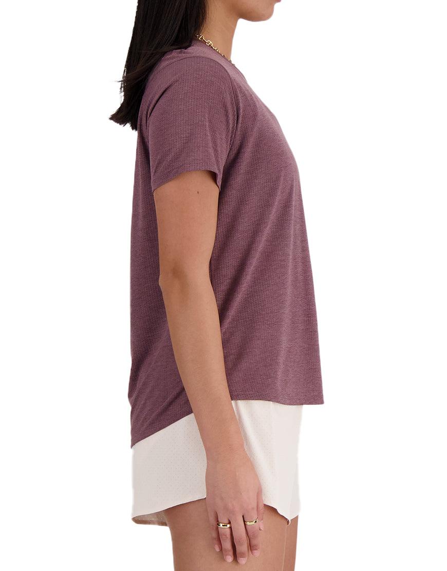 Women's Athletics Tee :Licorice Heather - Image 3