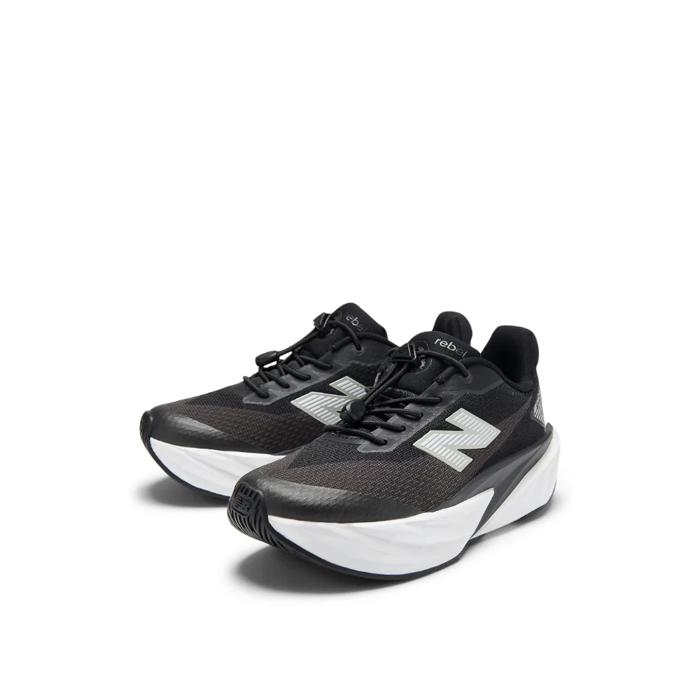 FuelCell Rebel Bungee Lace with Toggle Younger Kids' :Black | White - Image 2