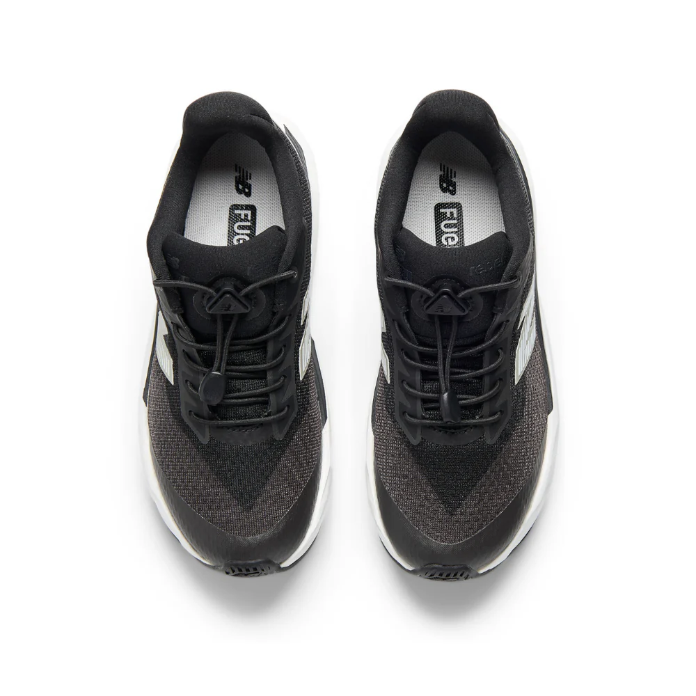FuelCell Rebel Bungee Lace with Toggle Younger Kids' :Black | White - Image 3
