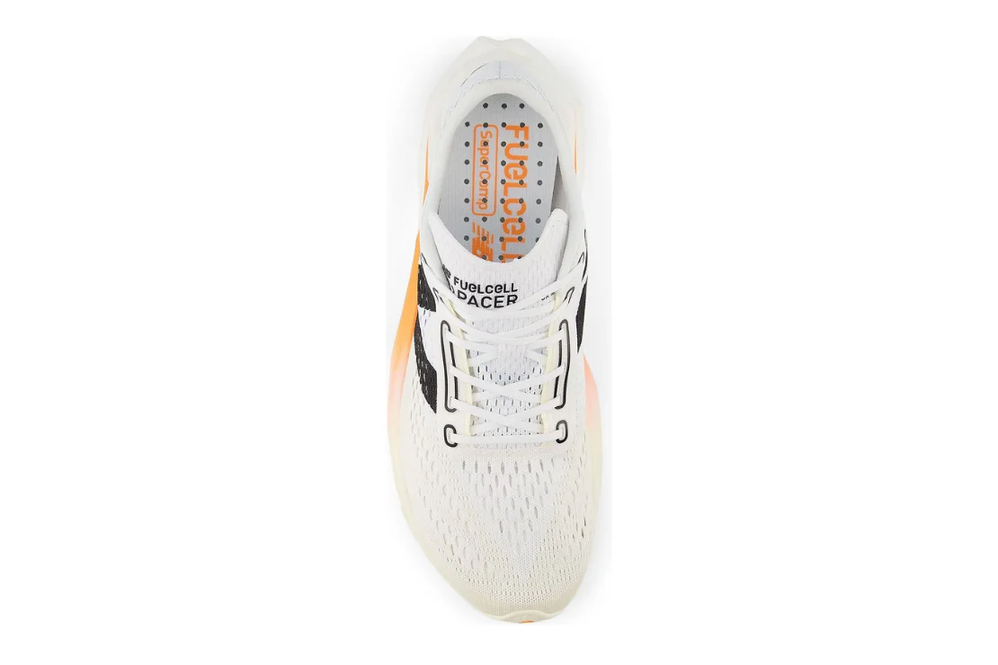Fuel Cell SuperComp Pacer v2 (D) Men's :White | Hot Mango - Image 3