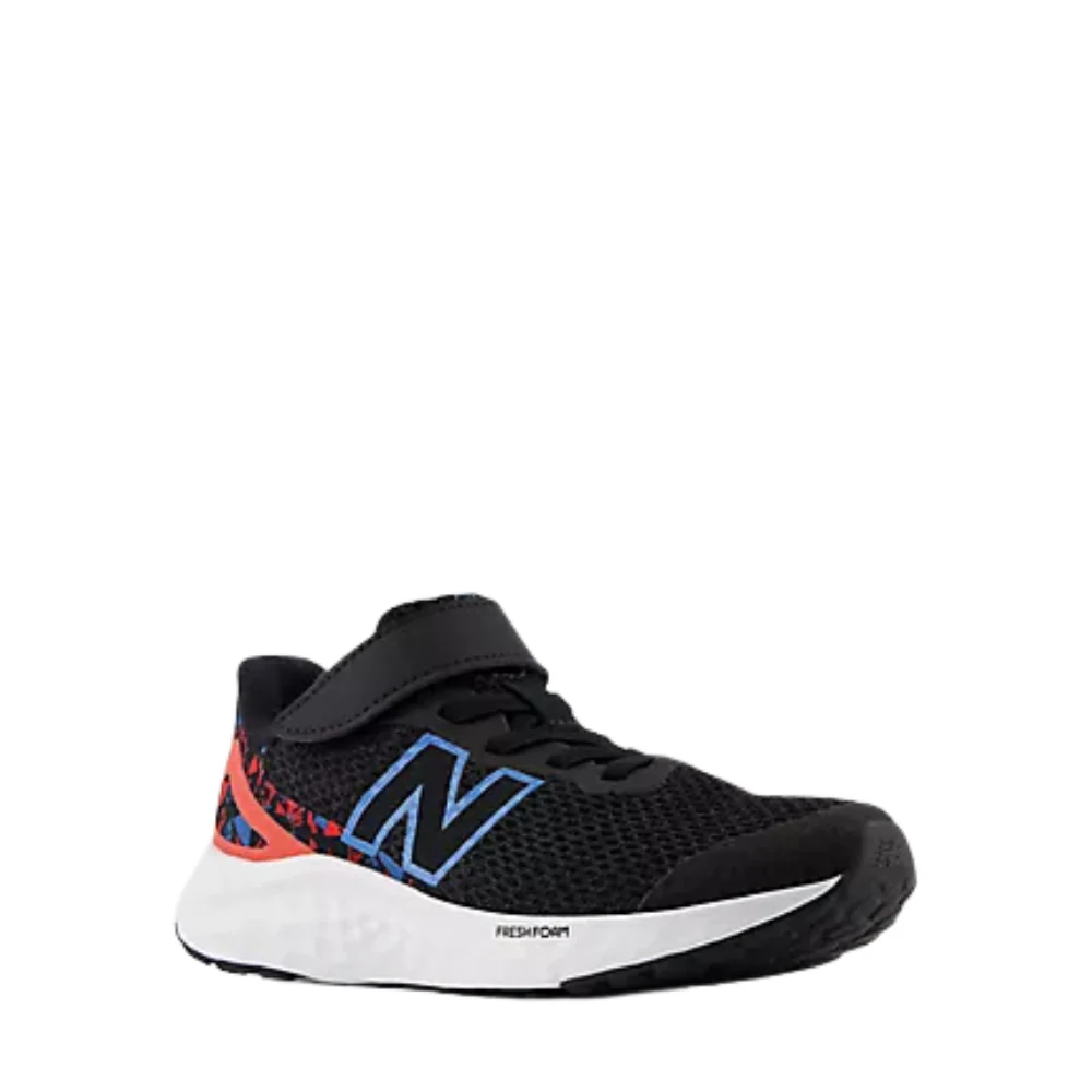 Fresh Foam Arishi v4 Bungee Lace (PS) Younger Kids' :Black | Azure - Image 2