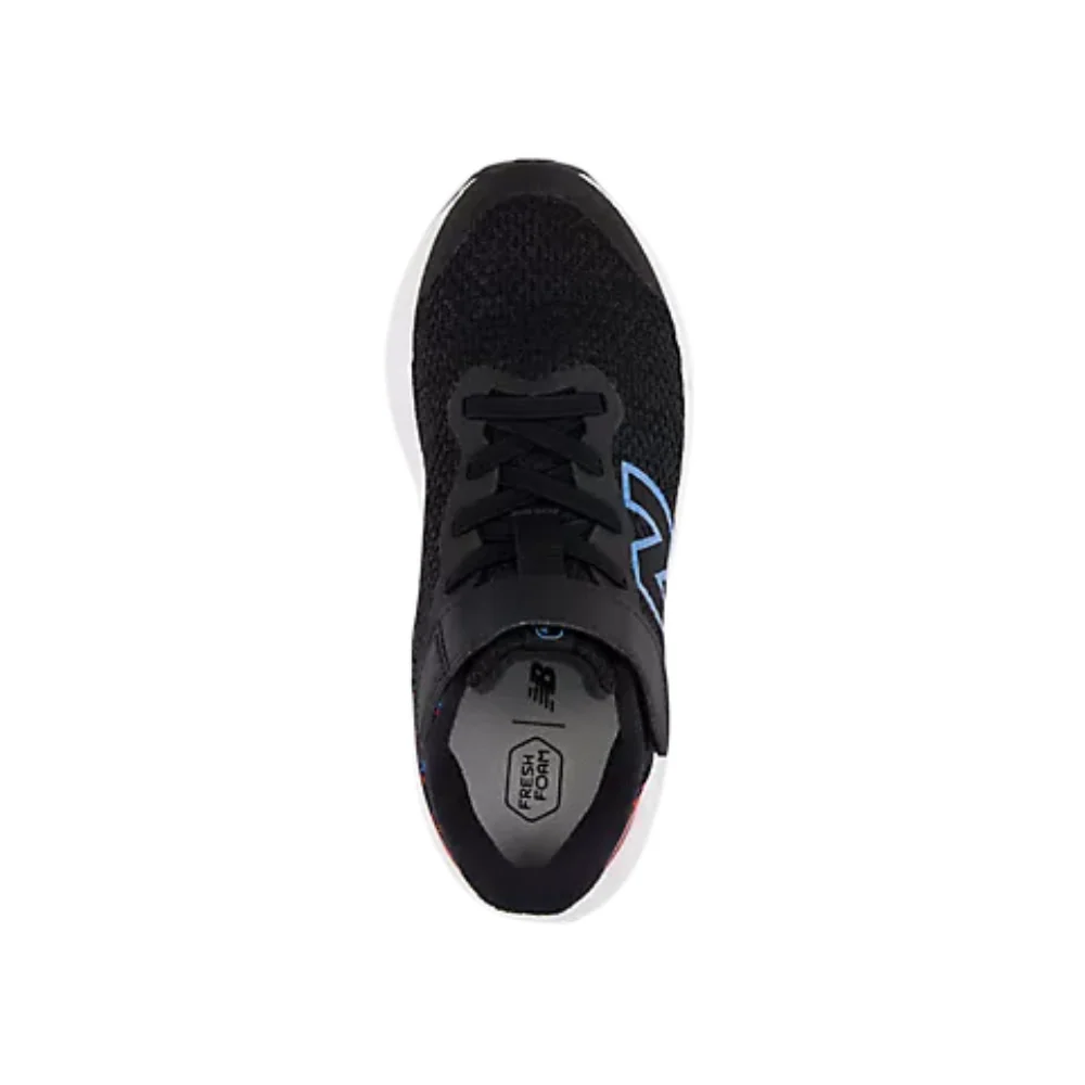 Fresh Foam Arishi v4 Bungee Lace (PS) Younger Kids' :Black | Azure - Image 3