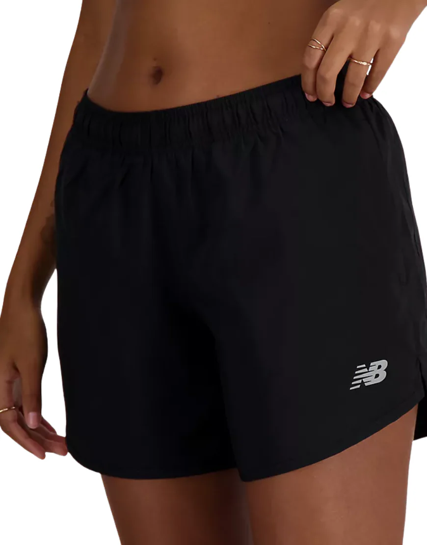 Women's Sports Essential 5" Shorts :Black - Image 2