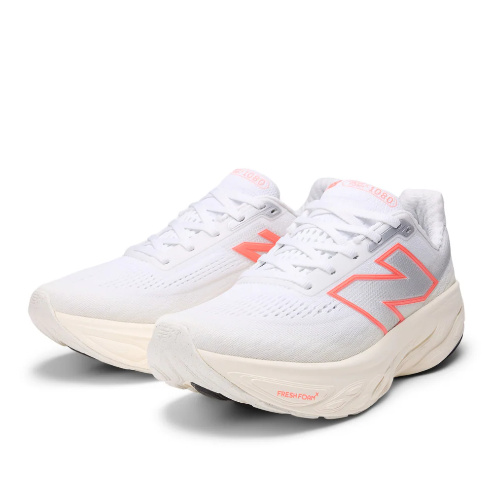 Fresh Foam X 1080v14 (B) Women's :White | Urgent Red - Image 2