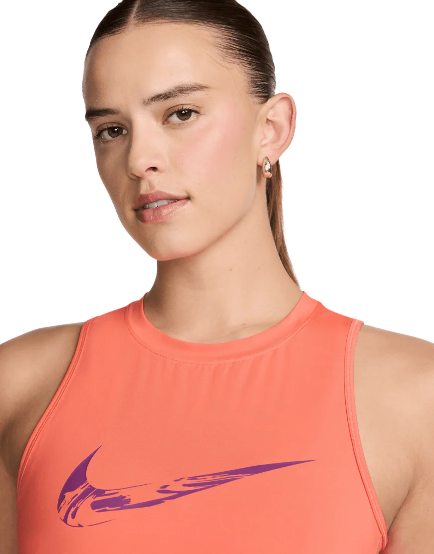 Women's Dri-FIT Graphic Tank Top :Light Wild Mango - Image 3