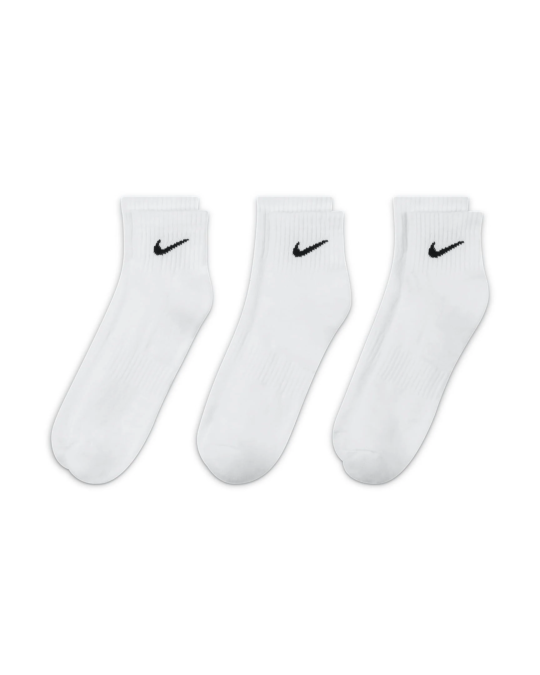 Nike Everyday Cushioned Training Ankle Socks (3 Pairs | 2 Colours) - Image 2