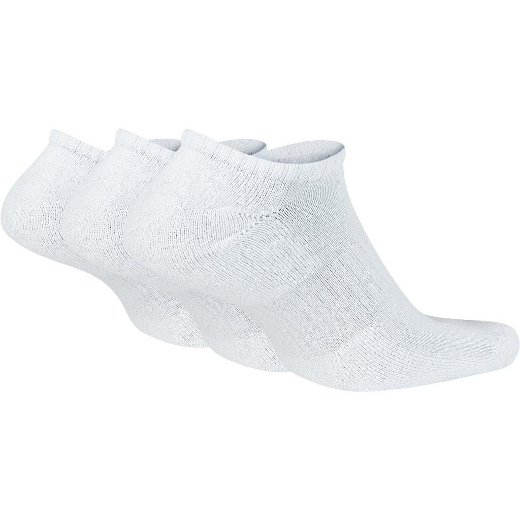 Nike Everyday Cushioned No Show Training Socks (3 Pack) :White - Image 2