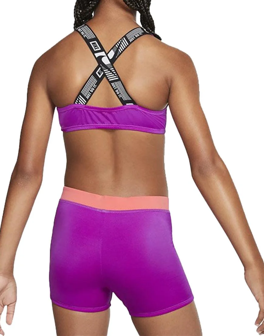 Girls' Crossback 2Piece Swimsuit :Vivid Purple - Image 2