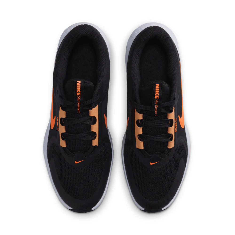Star Runner 5 (GS) Older Kids' :Black | Total Orange - Image 4