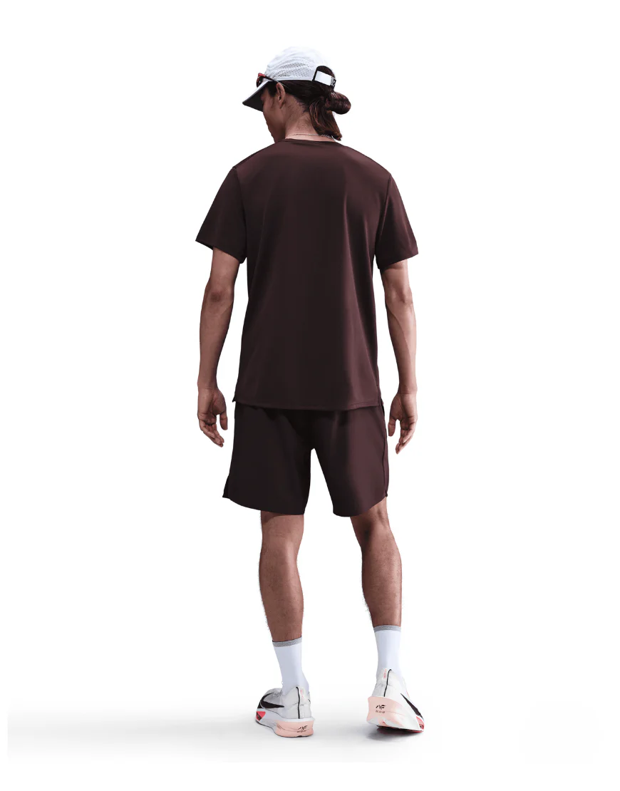 Men's Dri-FIT UV Running Miler Top :Burgundy Crush - Image 5