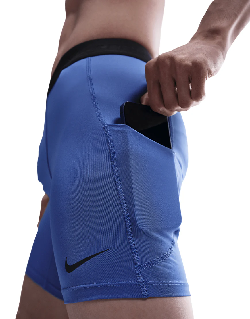 Men's Dri-FIT Fitness Pro Shorts :Comet Blue | Black - Image 3