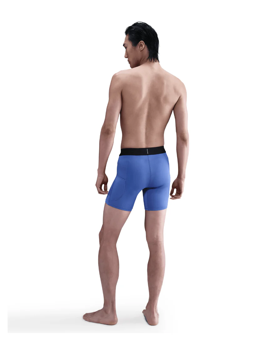 Men's Dri-FIT Fitness Pro Shorts :Comet Blue | Black - Image 6