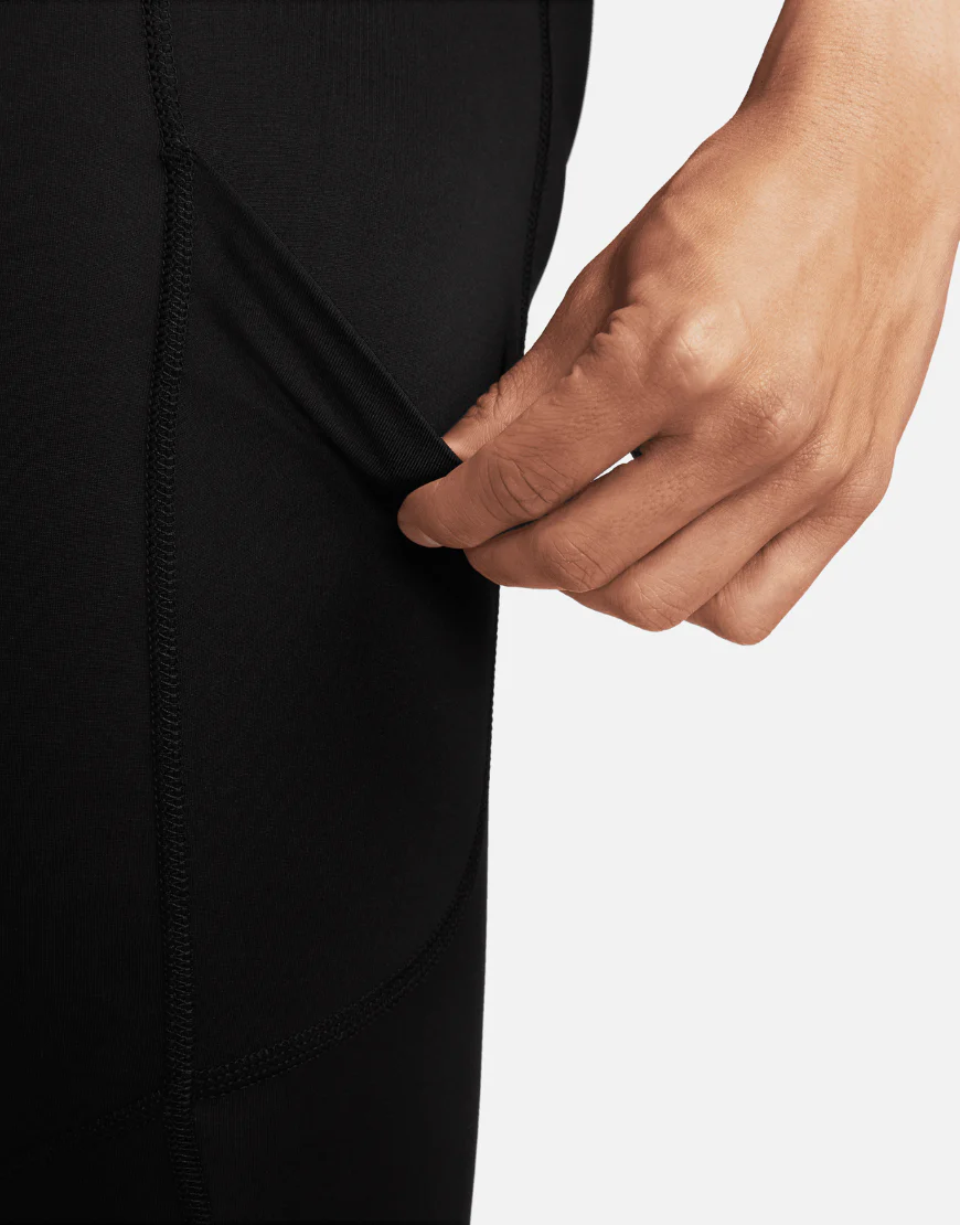 Men's Dri-FIT 3/4-Length Fitness Pro Tights :Black - Image 3