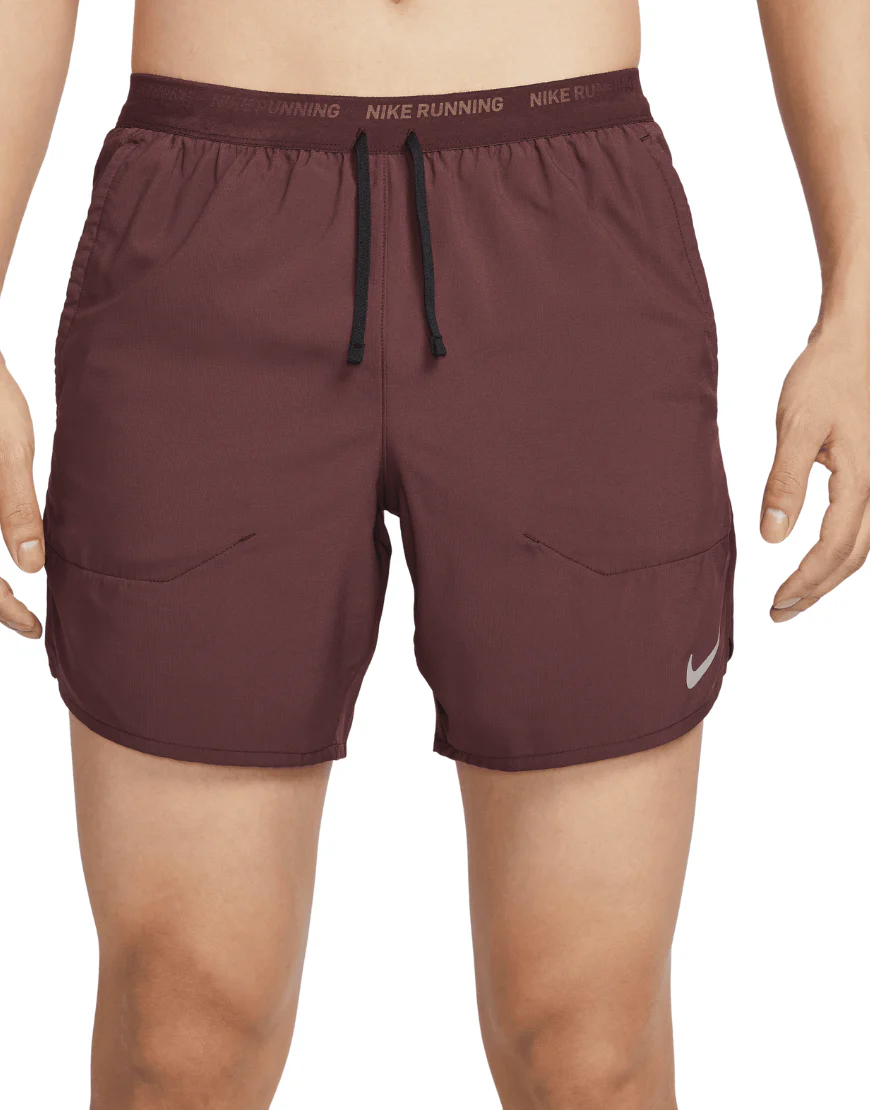 Men's 7" Brief-Lined Running Dri-FIT Stride Shorts :Burgundy Crush - Image 2