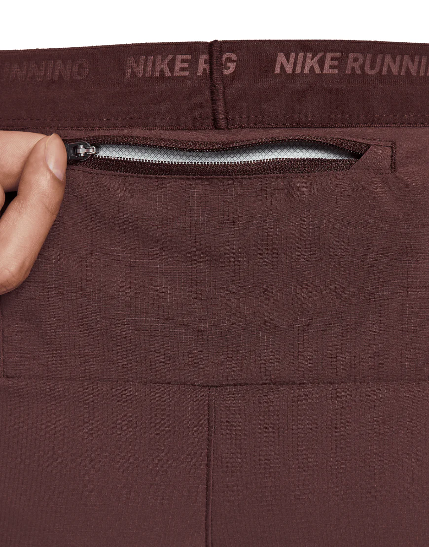 Men's 7" Brief-Lined Running Dri-FIT Stride Shorts :Burgundy Crush - Image 6