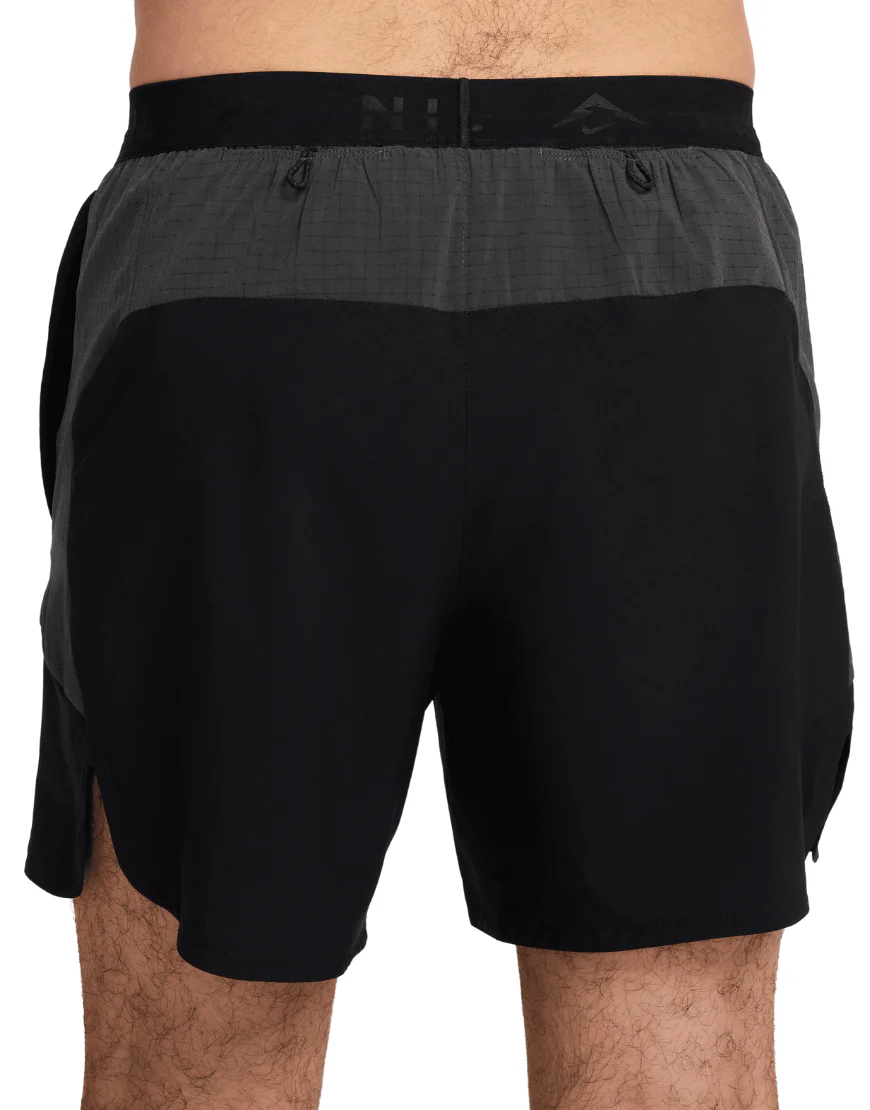 Men's Dri-FIT 6" Brief-Lined Running Trail Shorts :Black - Image 4