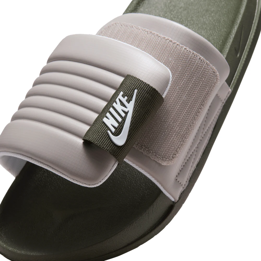 Offcourt Adjust Slides Men's :Cargo Khaki | White - Image 2