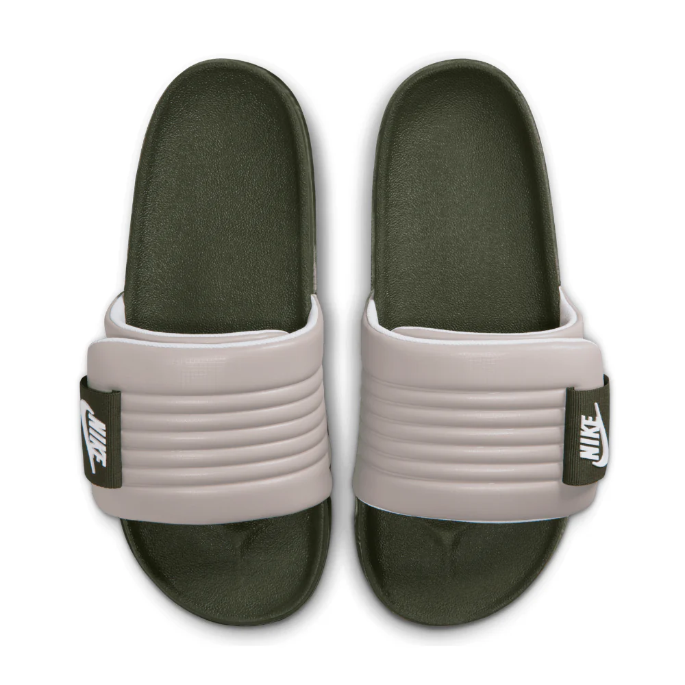 Offcourt Adjust Slides Men's :Cargo Khaki | White - Image 3
