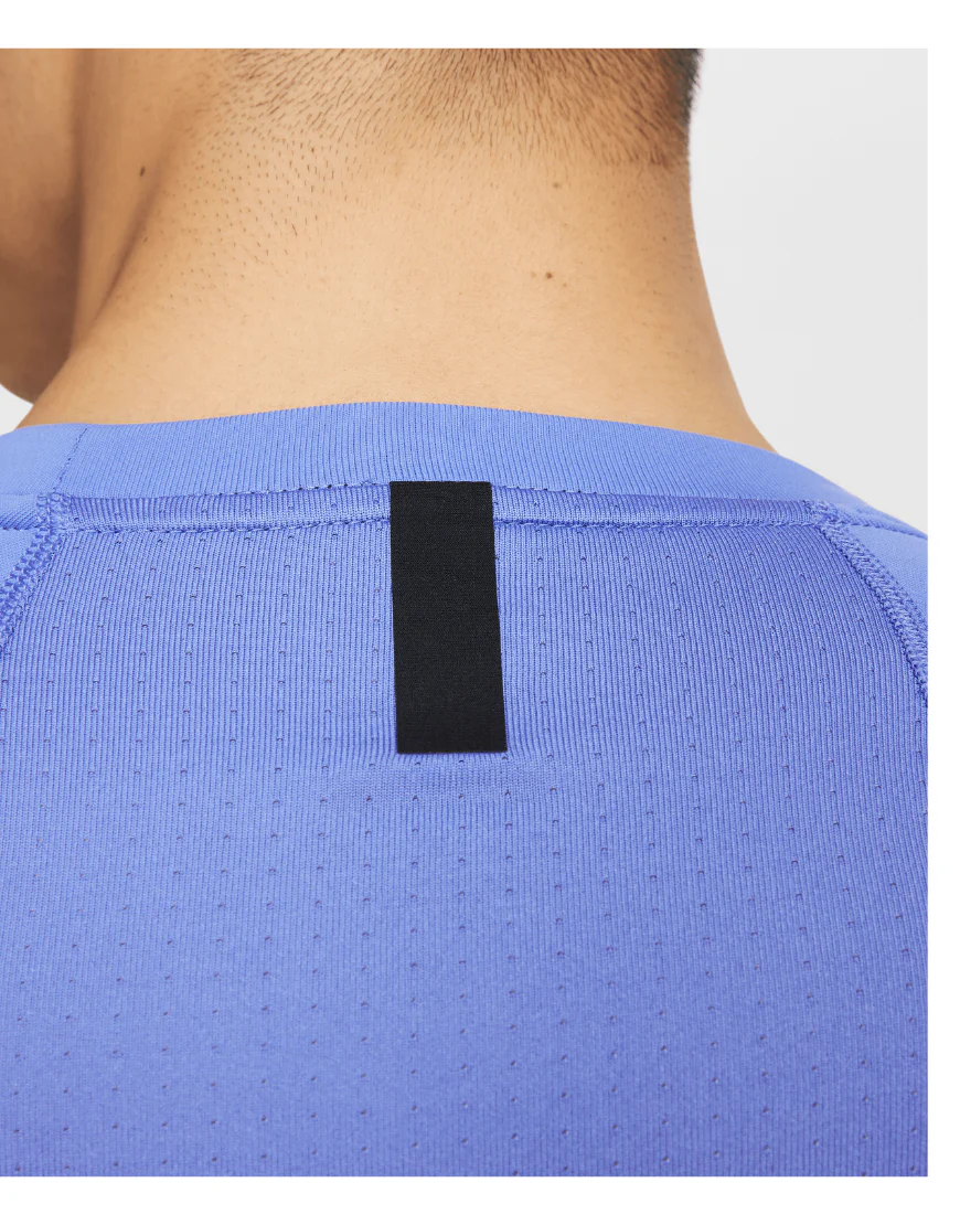 Men's Dri-FIT Pro Training Short-Sleeve Top :Comet Blue | Black - Image 3