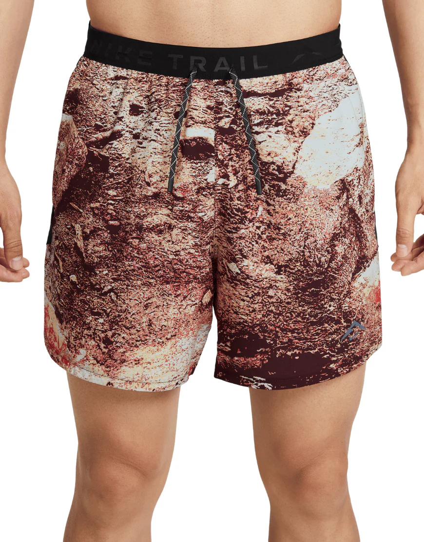 Men's Dri-FIT 6" Brief-Lined Running Trail Shorts :Sail - Image 2