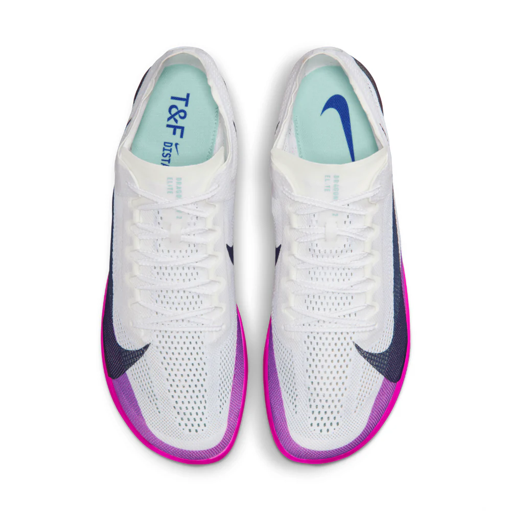 ZoomX Dragonfly 2 Elite Men's :White | Hyper Violet - Image 5