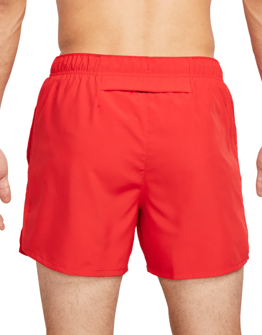 Men's Dri-FIT Challenger 5" Brief-Lined Versatile Shorts :University Red | Reflective Silver - Image 4