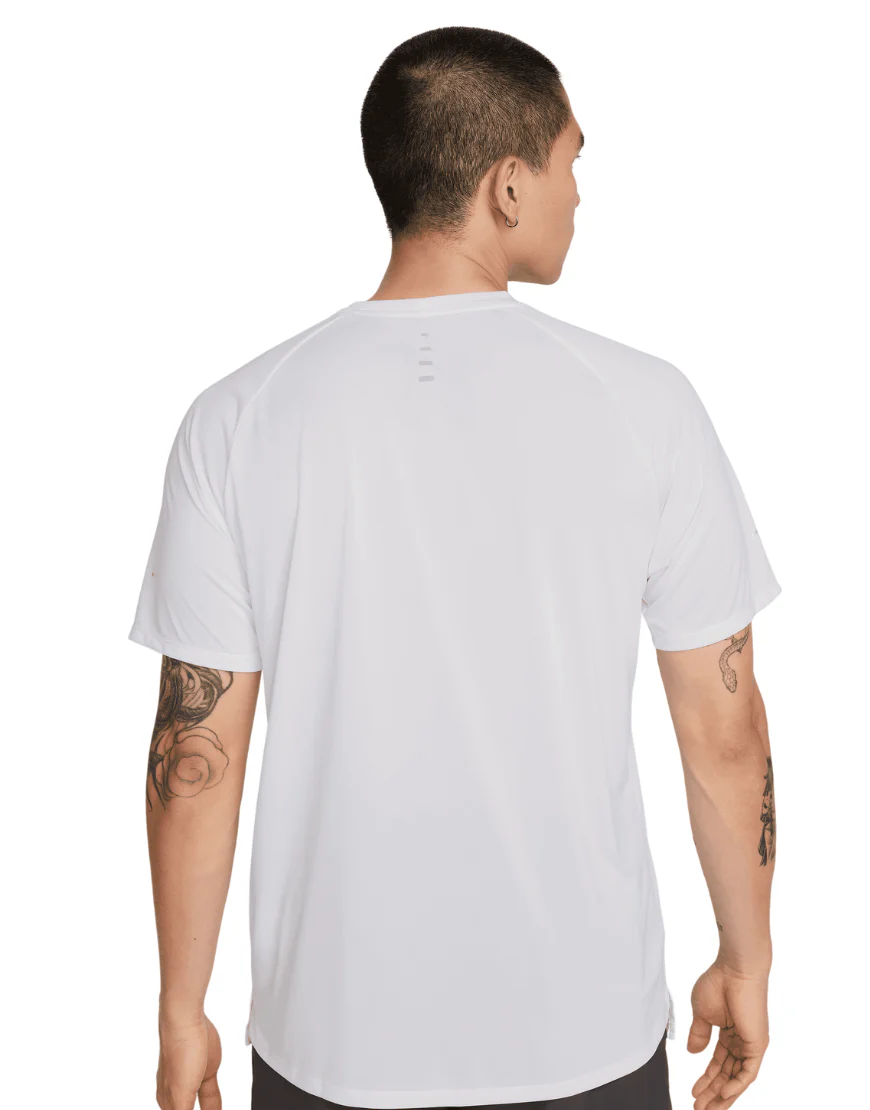 Men's Dri-FIT ADV Short-Sleeve Stride Running Top :White | Reflective Silver - Image 2