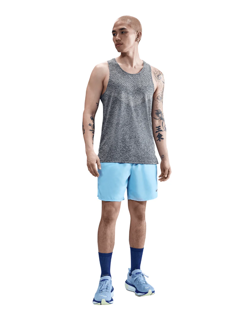 Men's Dri-FIT ADV Running Tank Top :Thunder Blue | Reflective Silver