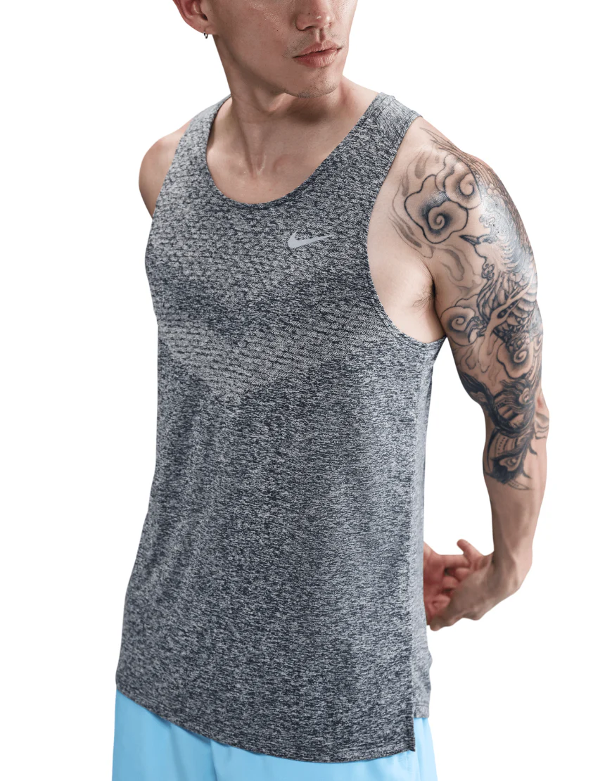 Men's Dri-FIT ADV Running Tank Top :Thunder Blue | Reflective Silver - Image 3
