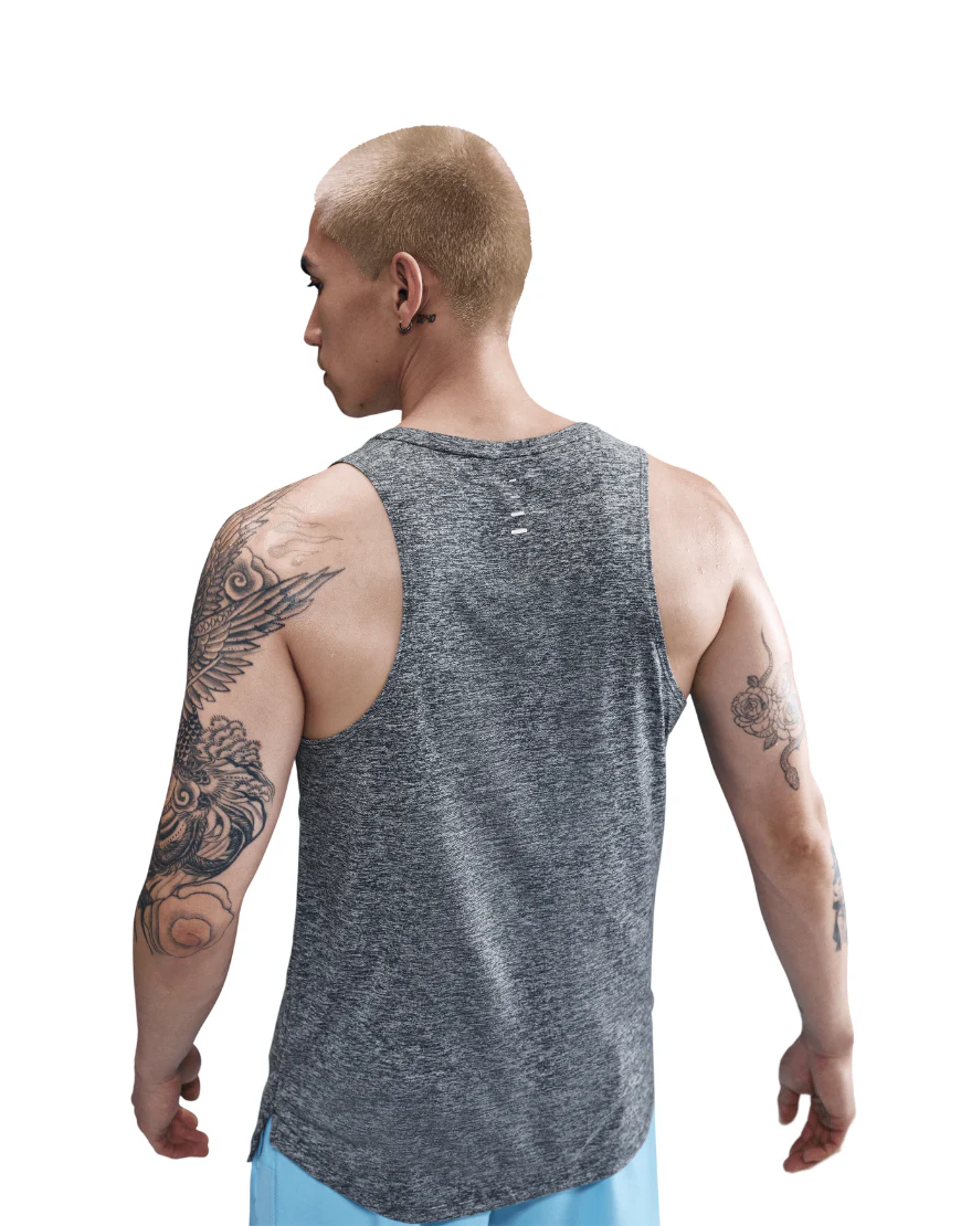 Men's Dri-FIT ADV Running Tank Top :Thunder Blue | Reflective Silver - Image 4