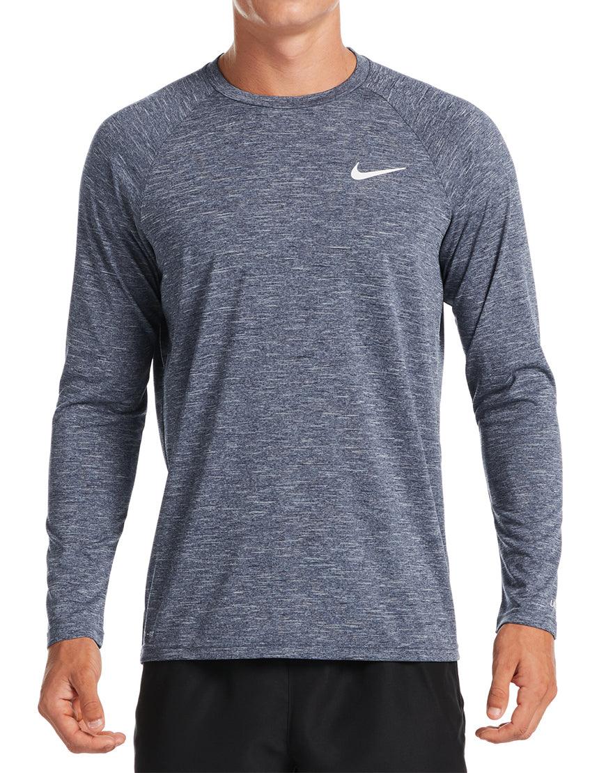 Men's Hydroguard Swim Shirt :Midnight Navy