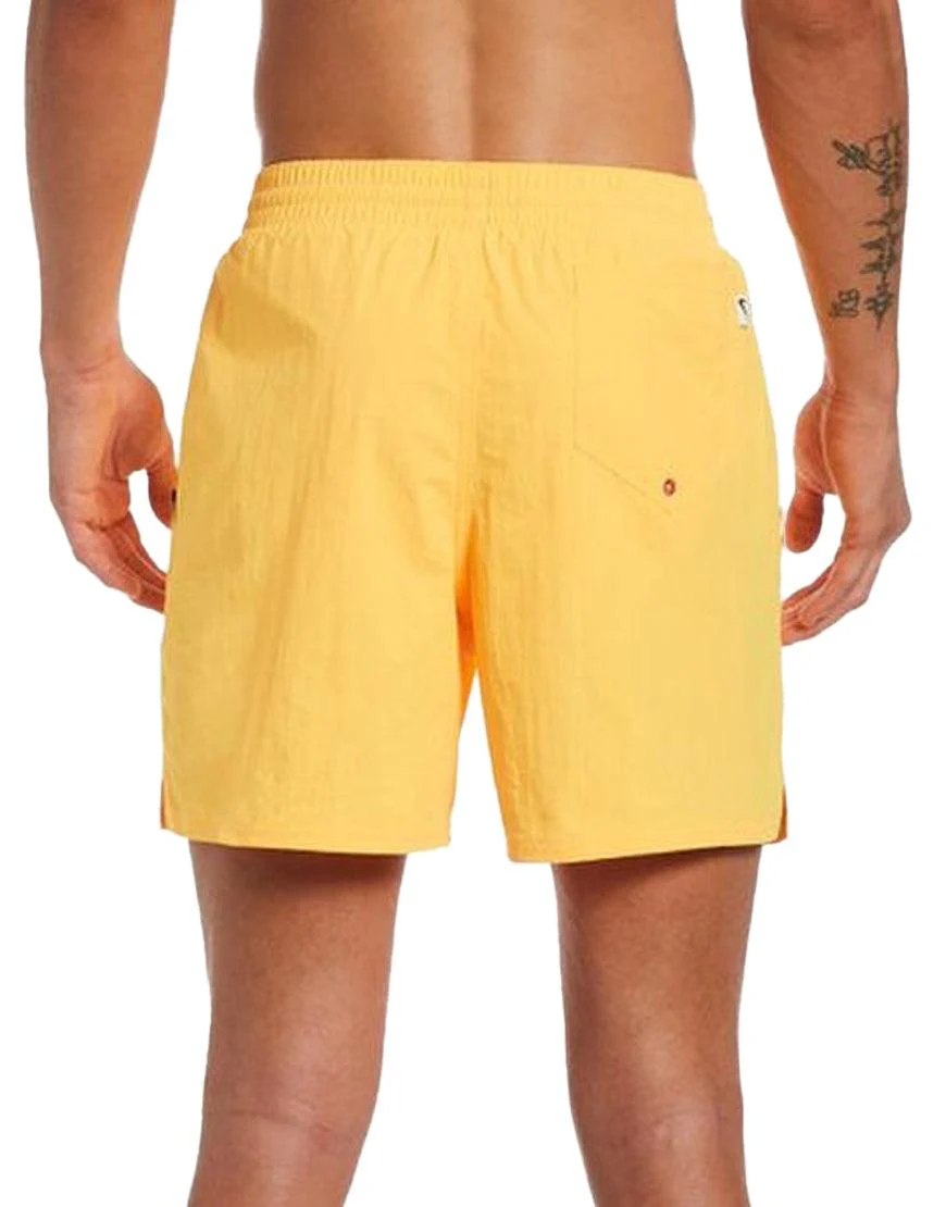 Men's Solid Icon 5in Swim Trunks :Racer Orange - Image 3