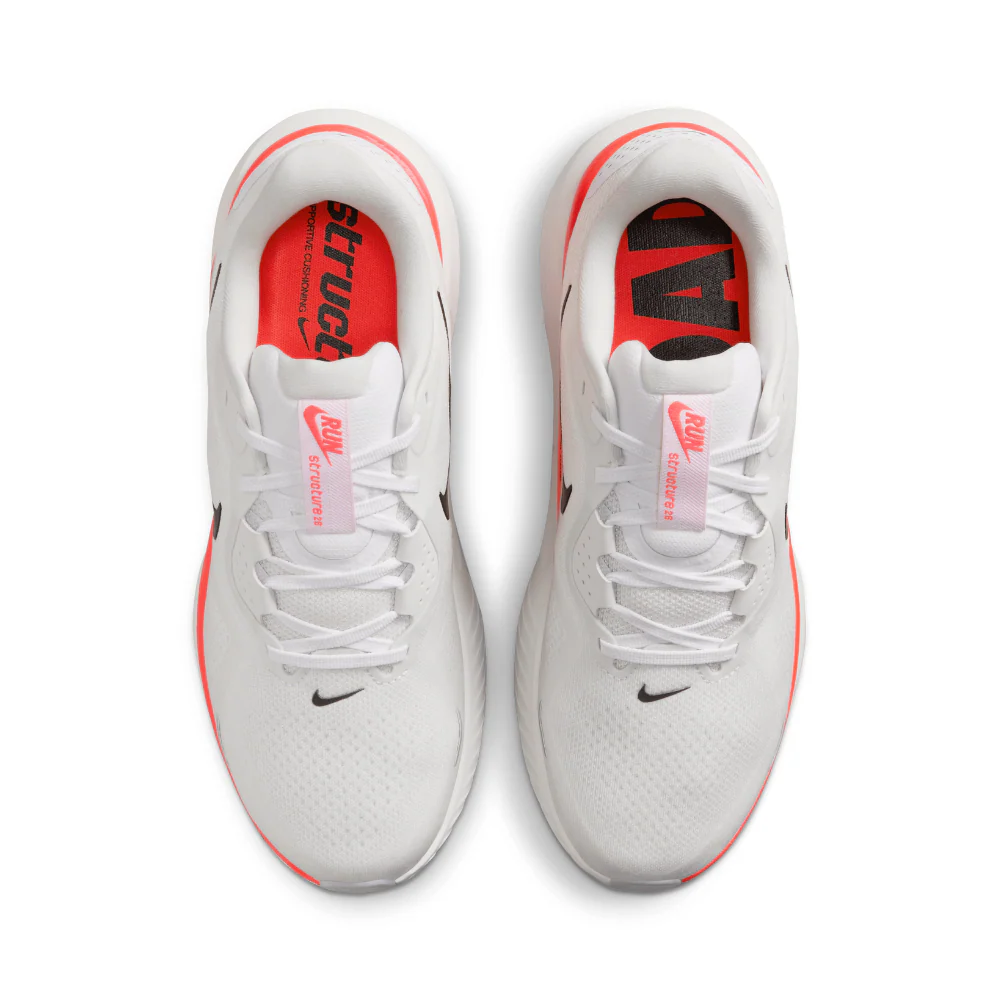 Structure 26 Men's :White | Bright Crimson - Image 3