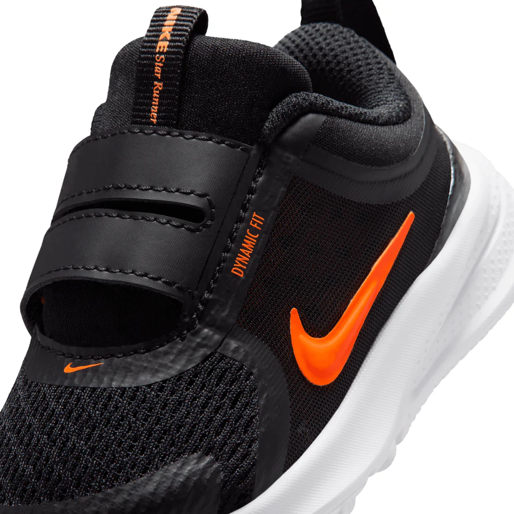 Star Runner 5 (TD) Baby & Toddler :Black | Total Orange - Image 3