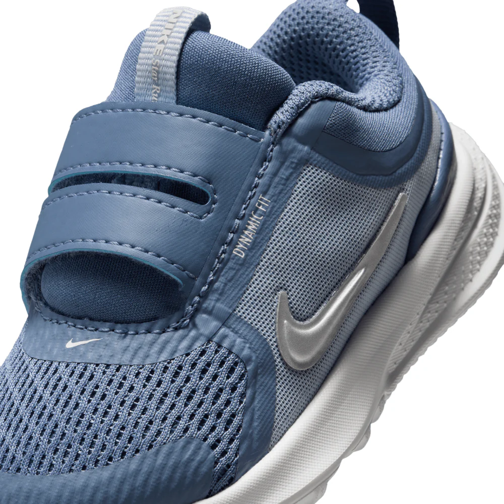 Star Runner 5 (TD) Baby & Toddler :World Indigo | Metallic Silver - Image 3