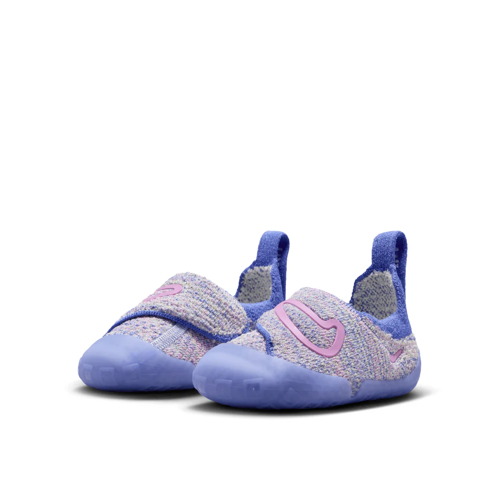 Swoosh 1 (TD) Toddlers' :Sapphire | Light Magenta - Image 2