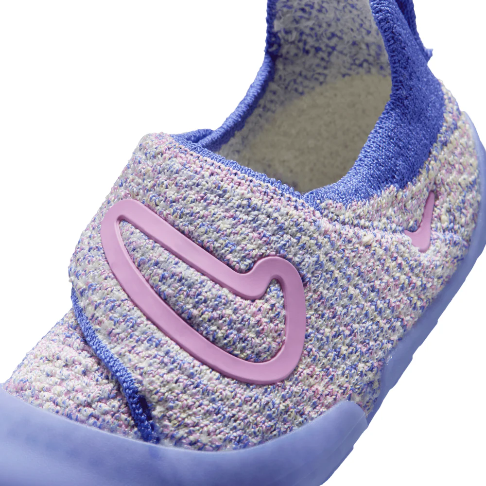 Swoosh 1 (TD) Toddlers' :Sapphire | Light Magenta - Image 3