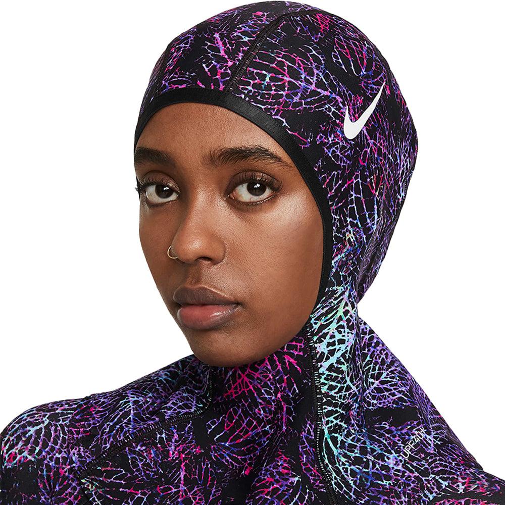 Nike Victory Printed Swim Hijab :Black