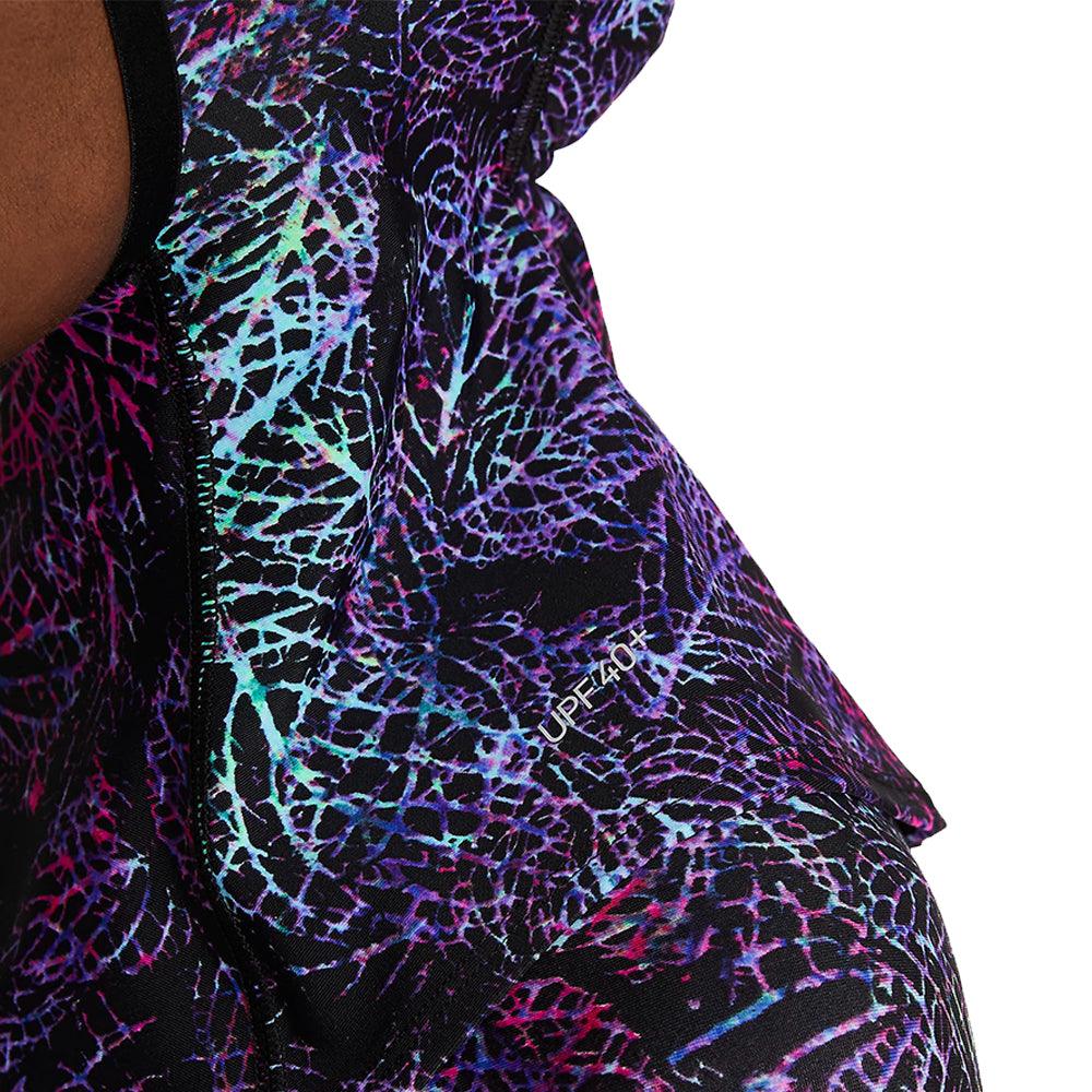 Nike Victory Printed Swim Hijab :Black - Image 3