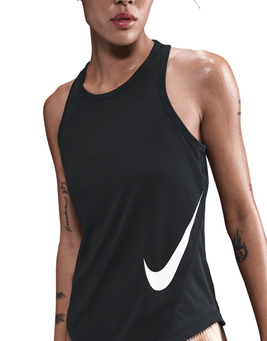 Women's Dri-FIT Tempo Swoosh Run Tank Top :Black