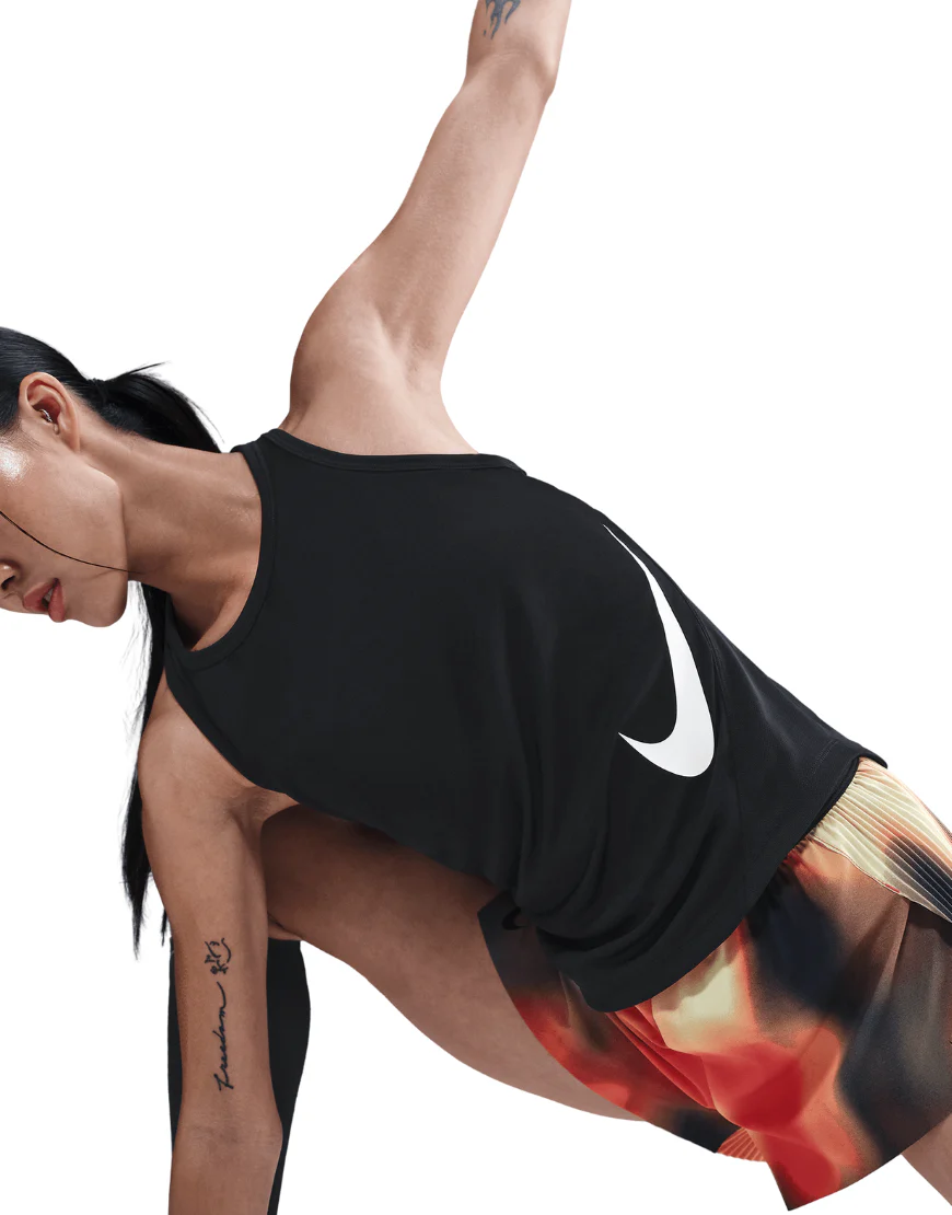 Women's Dri-FIT Tempo Swoosh Run Tank Top :Black - Image 2