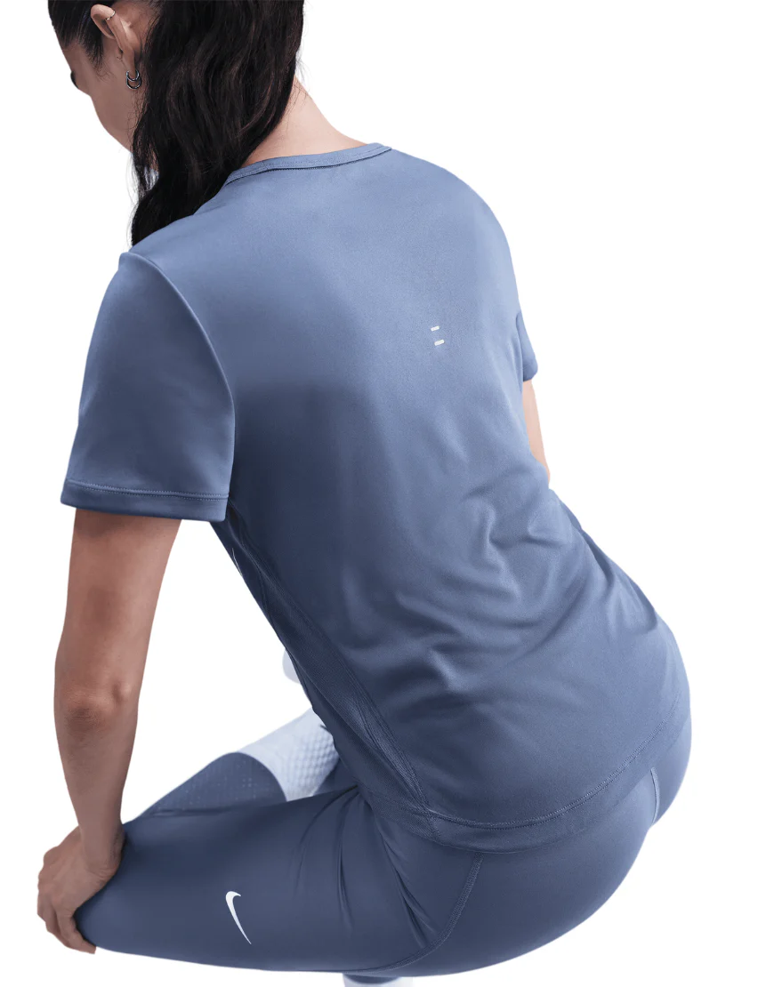 Women's Dri-FIT Tempo Swoosh Short-Sleeve Running Top :World Indigo | White - Image 3