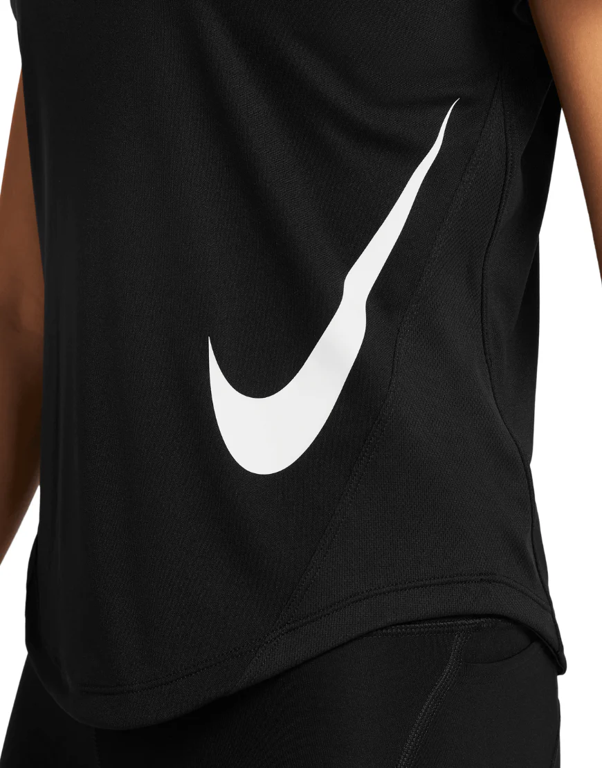 Women's Dri-FIT Tempo Swoosh Run Short-Sleeve Running Top :Black - Image 3