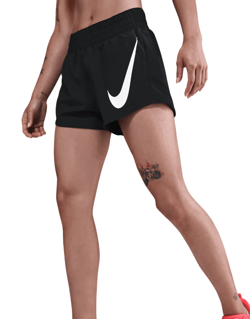 Women's Dri-FIT Mid-Rise Loose 3" Brief-Lined Running One Swoosh Shorts